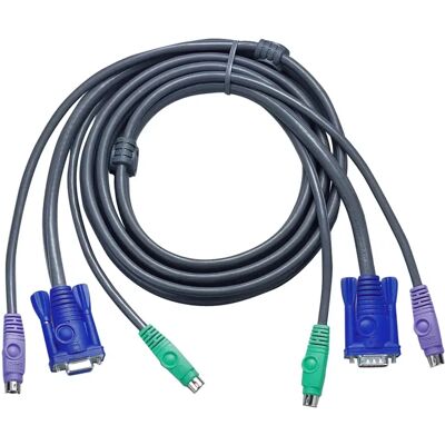 Aten 3M PS/2 Standard KVM Cable 2L-1003P/C Aten 3M PS/2 Standard KVM Cable 2L-1003P/C