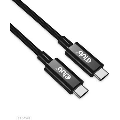 Club 3D USB 4.0 Type C Összekötő Fekete 2m CAC-1578 Club 3D USB 4.0 Type C Összekötő Fekete 2m CAC-1578