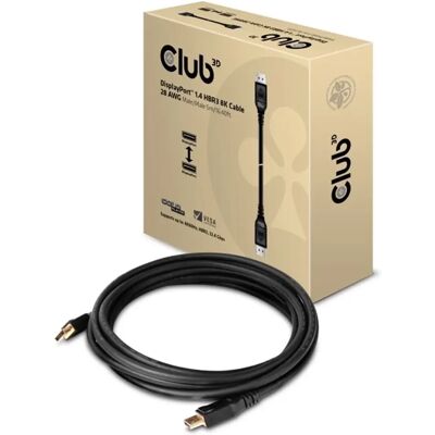 Club 3D DisplayPort 1.4 Összekötő Fekete 5m CAC-1061 Club 3D DisplayPort 1.4 Összekötő Fekete 5m CAC-1061