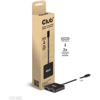 Club 3D USB 3.0 Type C HDMI 2.0 Átalakító Fekete 15cm CSV-1558 Club 3D USB 3.0 Type C HDMI 2.0 Átalakító Fekete 15cm CSV-1558