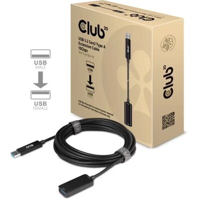 Club 3D USB 3.0 Hosszabbító Fekete 5m CAC-1411 Club 3D USB 3.0 Hosszabbító Fekete 5m CAC-1411