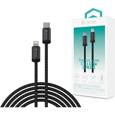 DEVIA USB 2.0 Type C Lightning Töltő/adat Fekete 3m ST124349 DEVIA USB 2.0 Type C Lightning Töltő/adat Fekete 3m ST124349