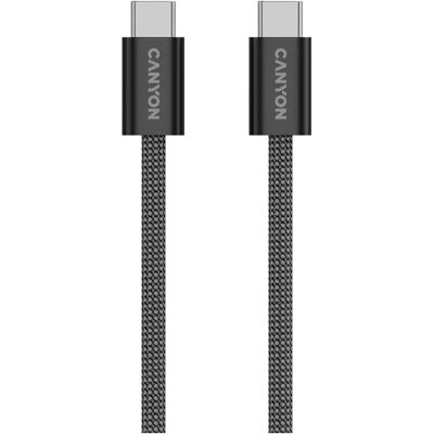 Canyon USB 2.0 Type C Összekötő Fekete 1m CND-CCMG60AB15B Canyon USB 2.0 Type C Összekötő Fekete 1m CND-CCMG60AB15B