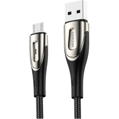 JOYROOM SHARP adatkábel USB - microUSB cipőfűző FEKETE JOYROOM SHARP adatkábel USB - microUSB cipőfűző FEKETE
