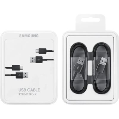 Samsung adatkábel 2db USB - Type-C 150cm FEKETE Samsung adatkábel 2db USB - Type-C 150cm FEKETE