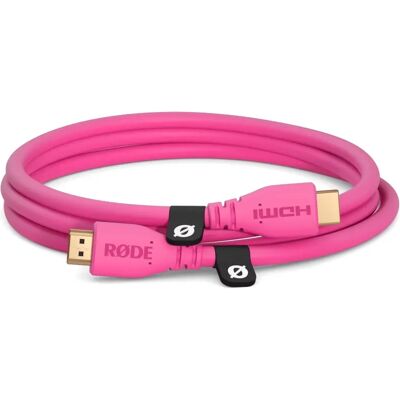 RODE HDMI 2.0 Összekötő Rózsaszín 1.5m HDMICABLE1.5M-P RODE HDMI 2.0 Összekötő Rózsaszín 1.5m HDMICABLE1.5M-P