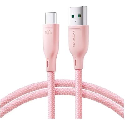 JOYROOM adatkábel USB - Type-C cipőfüző RÓZSASZÍN JOYROOM adatkábel USB - Type-C cipőfüző RÓZSASZÍN