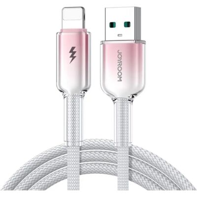 JOYROOM IPAD JOYROOM CRYSTAL-CLEAR adatkábel USB - lightning cipőfűző FEHÉR JOYROOM IPAD JOYROOM CRYSTAL-CLEAR adatkábel USB - lightning cipőfűző FEHÉR