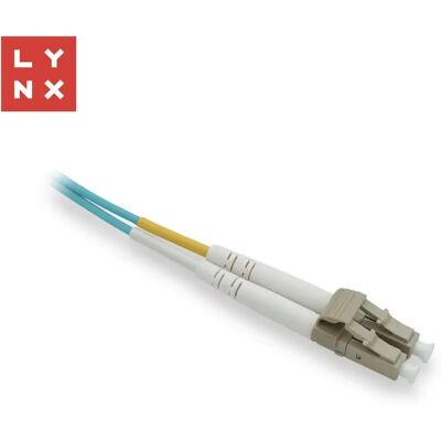 LYNX Fiber Optic LC Összekötő Kék 3m LX-DPX-LC/LC-OM3-3 LYNX Fiber Optic LC Összekötő Kék 3m LX-DPX-LC/LC-OM3-3