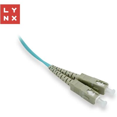 LYNX Fiber Optic SC Összekötő Kék 1m LX-DPX-SC/SC-OM3-1 LYNX Fiber Optic SC Összekötő Kék 1m LX-DPX-SC/SC-OM3-1