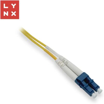 LYNX Fiber Optic LC Összekötő Sárga 1m LX-DPX-LC/LC-OS2-1 LYNX Fiber Optic LC Összekötő Sárga 1m LX-DPX-LC/LC-OS2-1