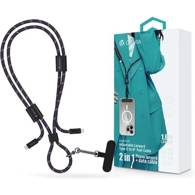 DEVIA USB 2.0 Type C Lightning Töltő/adat Kék 1.6m ST125001 DEVIA USB 2.0 Type C Lightning Töltő/adat Kék 1.6m ST125001