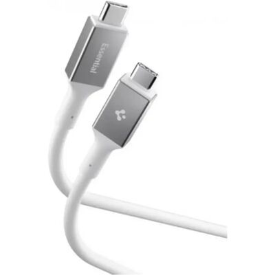 SPIGEN ESSENTIAL EB24012CC adatkábel Type-C - Type-C 120cm FEHÉR SPIGEN ESSENTIAL EB24012CC adatkábel Type-C - Type-C 120cm FEHÉR