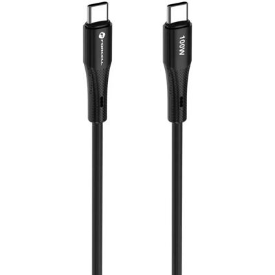 FORCELL USB 2.0 Type C Összekötő Fekete 1m 5903396395321 FORCELL USB 2.0 Type C Összekötő Fekete 1m 5903396395321
