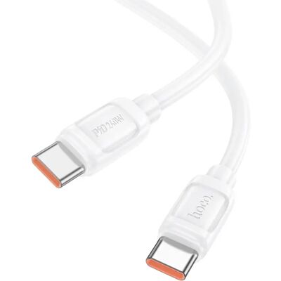 HOCO USB 2.0 Type C Összekötő Fehér 1m HC652025 HOCO USB 2.0 Type C Összekötő Fehér 1m HC652025