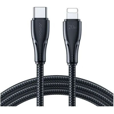 JOYROOM USB 2.0 Type C Lightning Töltő/adat Fekete 1.2m S-CL020A11_120_B JOYROOM USB 2.0 Type C Lightning Töltő/adat Fekete 1.2m S-CL020A11_120_B