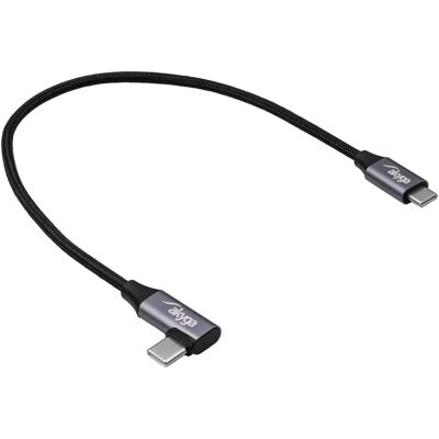 AKYGA USB 2.0 Type C Összekötő Fekete 30cm AK-USB-53 AKYGA USB 2.0 Type C Összekötő Fekete 30cm AK-USB-53