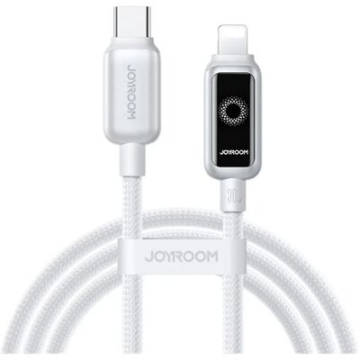 JOYROOM USB 2.0 Type C Lightning Töltő/adat Fehér 1.2m S-A55 C-L 30W 1.2M WHITE JOYROOM USB 2.0 Type C Lightning Töltő/adat Fehér 1.2m S-A55 C-L 30W 1.2M WHITE