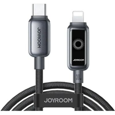 JOYROOM USB 2.0 Type C Lightning Töltő/adat Fekete 1.2m S-A55 C-L 30W 1.2M BLACK JOYROOM USB 2.0 Type C Lightning Töltő/adat Fekete 1.2m S-A55 C-L 30W 1.2M BLACK