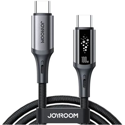 JOYROOM STARTALK adatkábel Type-C - Type-C 100W PD 120cm fekete S-A60 S-A60 C-C 100W 1.2M BLACK JOYROOM STARTALK adatkábel Type-C - Type-C 100W PD 120cm fekete S-A60 S-A60 C-C 100W 1.2M BLACK