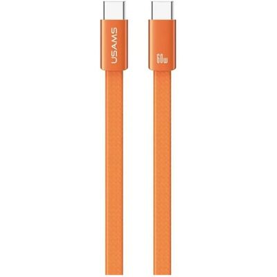 USAMS U96 adatkábel Type-C - Type-C 60W PD gyorstöltő lapos 120cm NARANCSSÁRGA SJ783USB02 USAMS U96 adatkábel Type-C - Type-C 60W PD gyorstöltő lapos 120cm NARANCSSÁRGA SJ783USB02