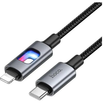 HOCO USB 2.0 Type C Lightning Töltő/adat Fekete 1.2m U144_C_L_B HOCO USB 2.0 Type C Lightning Töltő/adat Fekete 1.2m U144_C_L_B
