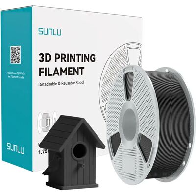 SUNLU ASA filament fekete 1.75 mm UV-álló kültéri ASA B SUNLU ASA filament fekete 1.75 mm UV-álló kültéri ASA B