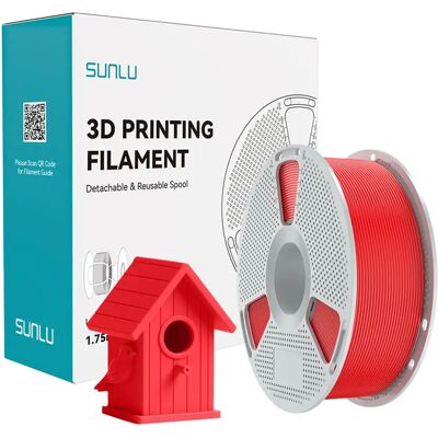 SUNLU ASA UV-álló kültéri filament piros 1.75mm ASA R SUNLU ASA UV-álló kültéri filament piros 1.75mm ASA R