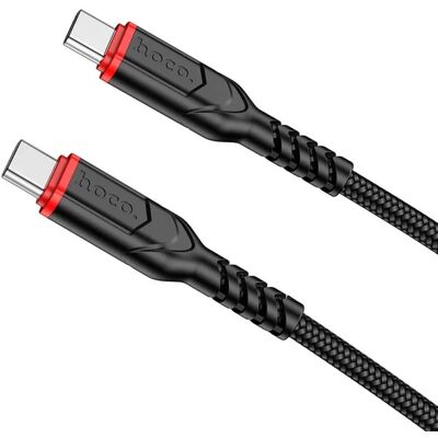 HOCO USB 2.0 Type C Összekötő Fekete-Piros 2m HC794178 HOCO USB 2.0 Type C Összekötő Fekete-Piros 2m HC794178