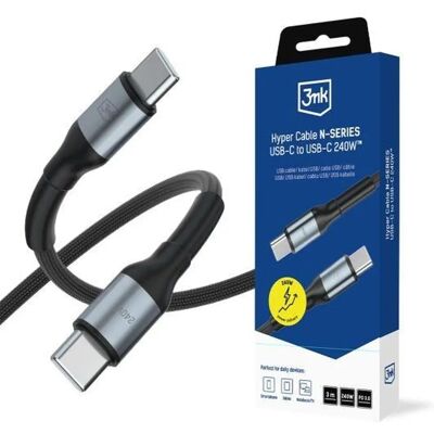 3MK USB Type C Összekötő Fekete 3m 14053556 3MK USB Type C Összekötő Fekete 3m 14053556