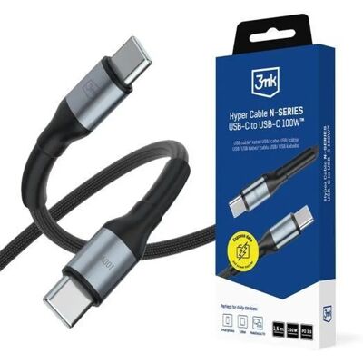 3MK USB Type C Összekötő Fekete 1.5m 3MK USB Type C Összekötő Fekete 1.5m