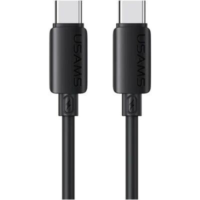 USAMS U98 adatkábel Type-C - Type-C 60W gyorstöltő 100cm FEKETE SJ787USB01 USAMS U98 adatkábel Type-C - Type-C 60W gyorstöltő 100cm FEKETE SJ787USB01