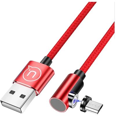 USAMS SJ446U adatkábel USB - microUSB mágneses cipőfűző 100cm PIROS SJ446U_R USAMS SJ446U adatkábel USB - microUSB mágneses cipőfűző 100cm PIROS SJ446U_R