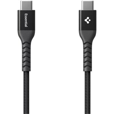 SPIGEN ESSENTIAL EB10010CCA adatkábel Type-C - Type-C 100cm fekete SP114268 SPIGEN ESSENTIAL EB10010CCA adatkábel Type-C - Type-C 100cm fekete SP114268