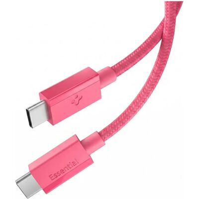 SPIGEN ESSENTIAL EB6010CC adatkábel Type-C - Type-C 60W PD gyorstöltő 100cm Rózsaszín ACA10414 SPIGEN ESSENTIAL EB6010CC adatkábel Type-C - Type-C 60W PD gyorstöltő 100cm Rózsaszín ACA10414