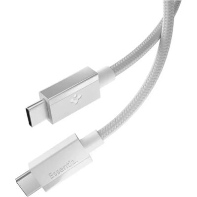 SPIGEN ESSENTIAL EB6015CC adatkábel Type-C - Type-C 60W PD 150cm Fehér ACA10416 SPIGEN ESSENTIAL EB6015CC adatkábel Type-C - Type-C 60W PD 150cm Fehér ACA10416