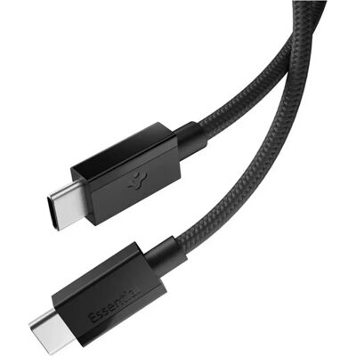 SPIGEN ESSENTIAL EB6015CC adatkábel Type-C - Type-C 60W PD gyorstöltő cipőfűző 150cm Fekete ACA10417 SPIGEN ESSENTIAL EB6015CC adatkábel Type-C - Type-C 60W PD gyorstöltő cipőfűző 150cm Fekete ACA10417
