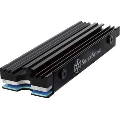 Silverstone M.2 SSD alumíniumötvözetű M.2 SSD hűtőkészlet Fekete SST-TP07B Silverstone M.2 SSD alumíniumötvözetű M.2 SSD hűtőkészlet Fekete SST-TP07B