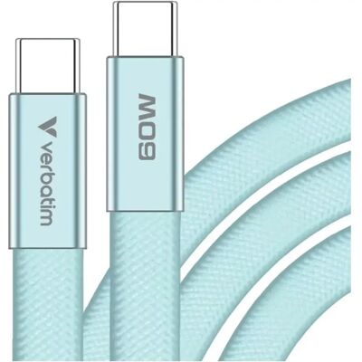 Verbatim USB-C Töltő/adatkábel 60W PD3.0 Kék 1.2m SP116270 Verbatim USB-C Töltő/adatkábel 60W PD3.0 Kék 1.2m SP116270