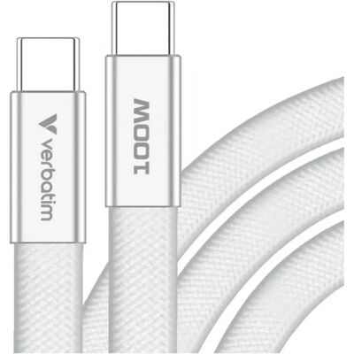 Verbatim USB-C SoftTouch Töltő/adatkábel 100W PD3.0 Szürke 1.2m SP116274 Verbatim USB-C SoftTouch Töltő/adatkábel 100W PD3.0 Szürke 1.2m SP116274