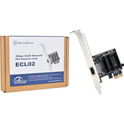 Silverstone SST-ECL02 2.5GbE LAN adapter PCIe x1 Silverstone SST-ECL02 2.5GbE LAN adapter PCIe x1