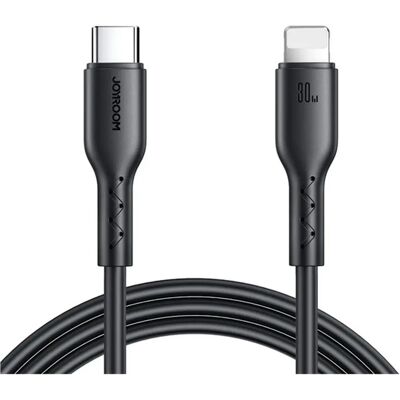 JOYROOM USB 2.0 Type C Lightning Töltő/adat Fekete 1m SA26-CL3 JOYROOM USB 2.0 Type C Lightning Töltő/adat Fekete 1m SA26-CL3