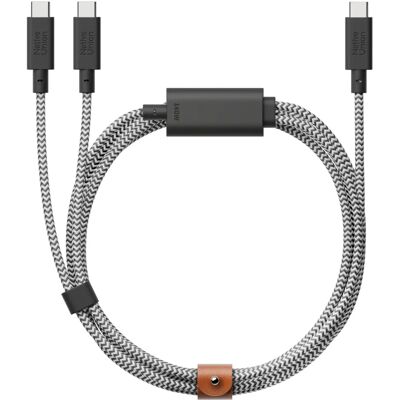 NATIVE UNION 2 az 1-ben USB-C kábel Belt Cable 140W zebra BELT-C-2C-ZEB NATIVE UNION 2 az 1-ben USB-C kábel Belt Cable 140W zebra BELT-C-2C-ZEB