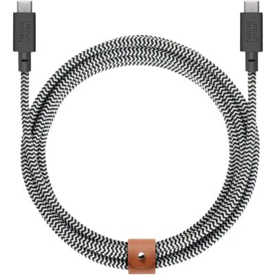 NATIVE UNION USB-C - USB-C kábel Belt Cable XL 3m zebra BELT-XL-C-ZEB-3-NP NATIVE UNION USB-C - USB-C kábel Belt Cable XL 3m zebra BELT-XL-C-ZEB-3-NP