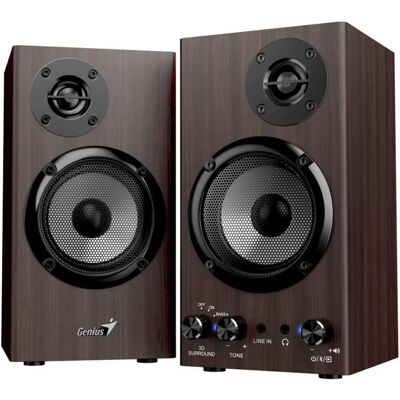 Genius SP-HF520BT Bluetooth hangszóró sötét barna fa Genius SP-HF520BT Bluetooth hangszóró sötét barna fa