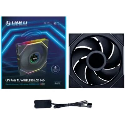 Lian-Li UNI FAN TL LCD Wireless 140mm fekete Lian-Li UNI FAN TL LCD Wireless 140mm fekete