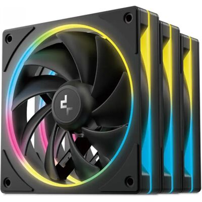 DEEPCOOL FL12 SE fekete 3 darabos szett DEEPCOOL FL12 SE fekete 3 darabos szett