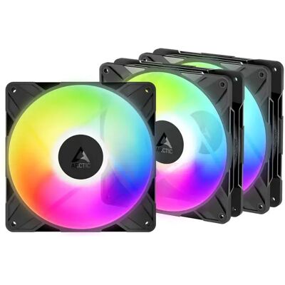 Arctic COOLING P14 Pro Reverse A-RGB fordított légáramlás fekete 3 darabos szett Arctic COOLING P14 Pro Reverse A-RGB fordított légáramlás fekete 3 darabos szett