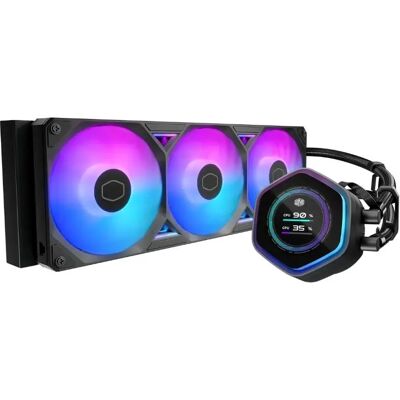 Cooler Master MasterLiquid Atmos II LCD 360 fekete MLX-D36M-A25SZ-L1 Cooler Master MasterLiquid Atmos II LCD 360 fekete MLX-D36M-A25SZ-L1