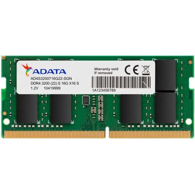ADATA 16GB Premier Notebook DDR4 3200MHz CL22 AD4S320016G22-BGN ADATA 16GB Premier Notebook DDR4 3200MHz CL22 AD4S320016G22-BGN